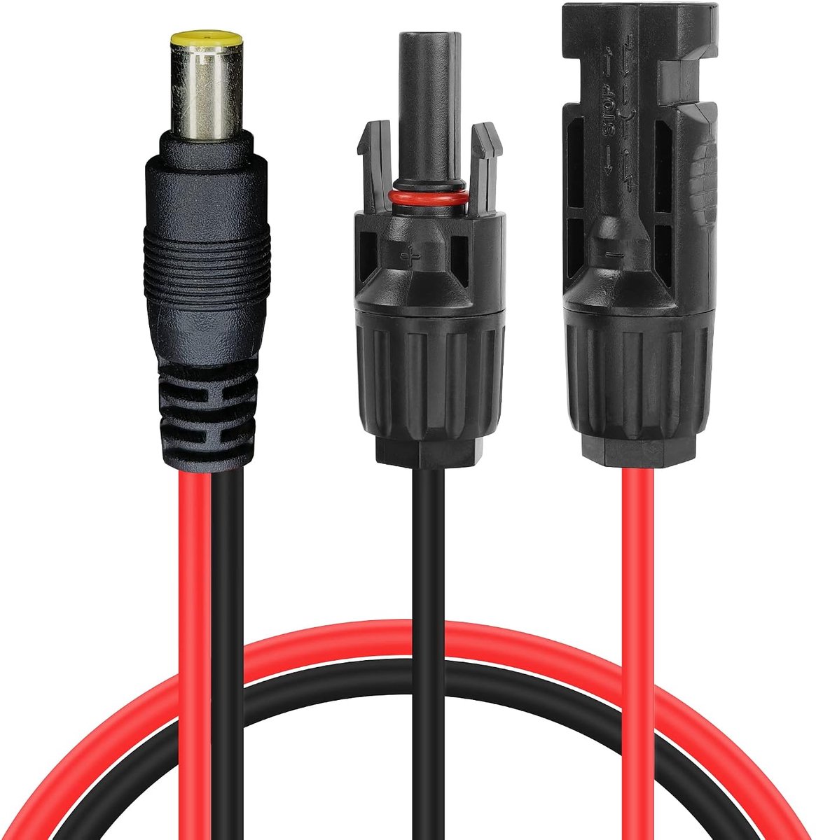 SnelShoppen - Solar Plug naar DC 8mm Kabel, 12 AWG, 1 m DC7909 voor Zonne-energie, Geschikt voor Diverse Power Stations en Accu's, Ideaal voor Camping