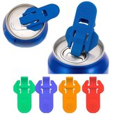 6x Blikjesopener & Blikjes Sluiter In 1 I Reumatische Blikopener I Can Lock I Blikjesopener I Kunststof I Anti Insect I Kleur Willekeurig
