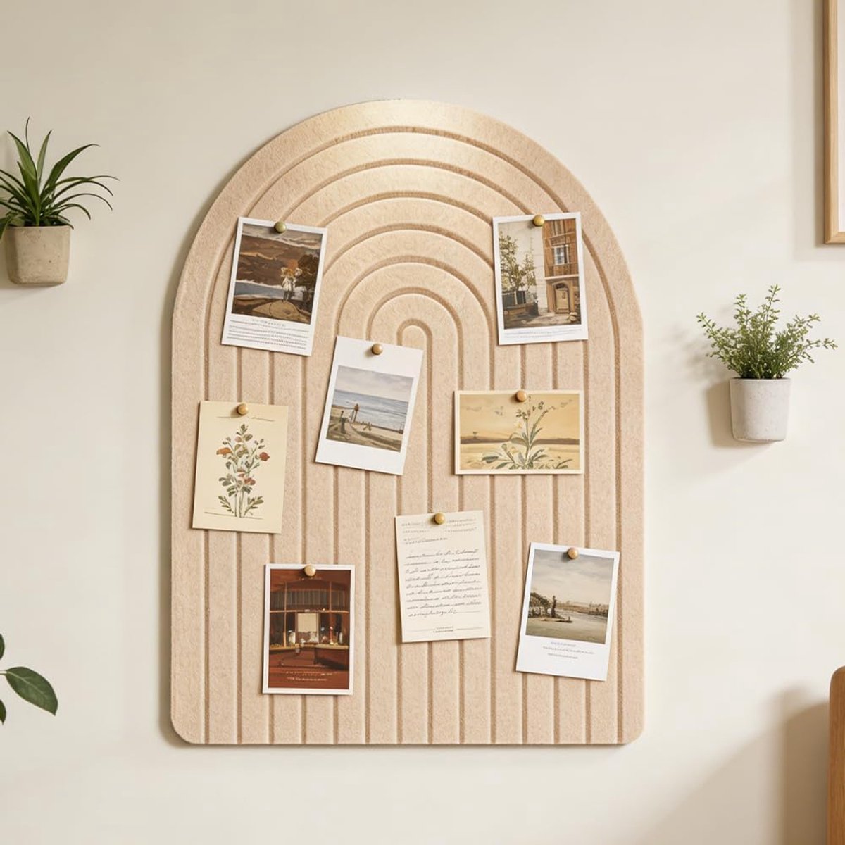 Thijox - Kurk Prikbord 60 x 40 cm, Vilt Prikbord met 1 cm Dikke Vilttegels, Zelfklevend Visionboard voor Kinderen, Kantoor en Woonkamer, Decoratieve P