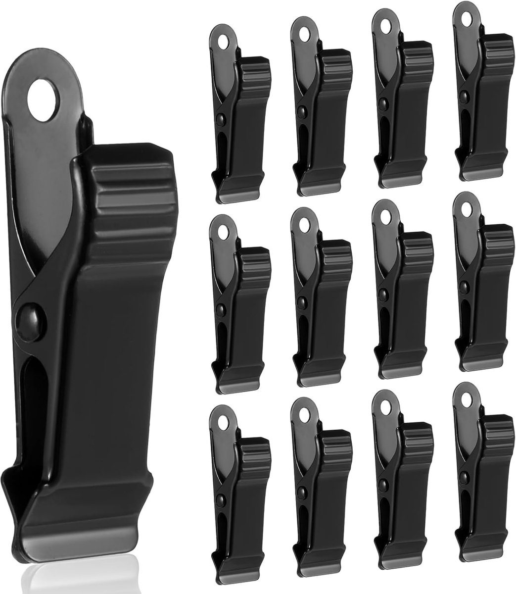 SnelShoppen - 12 Stuks Metal Clips Mini Klemmen 1.2 cm Zwarte Non-Slip Klemmen voor Gordijnen, Kleding, Foto's, Snacks en Creatieve Projecten