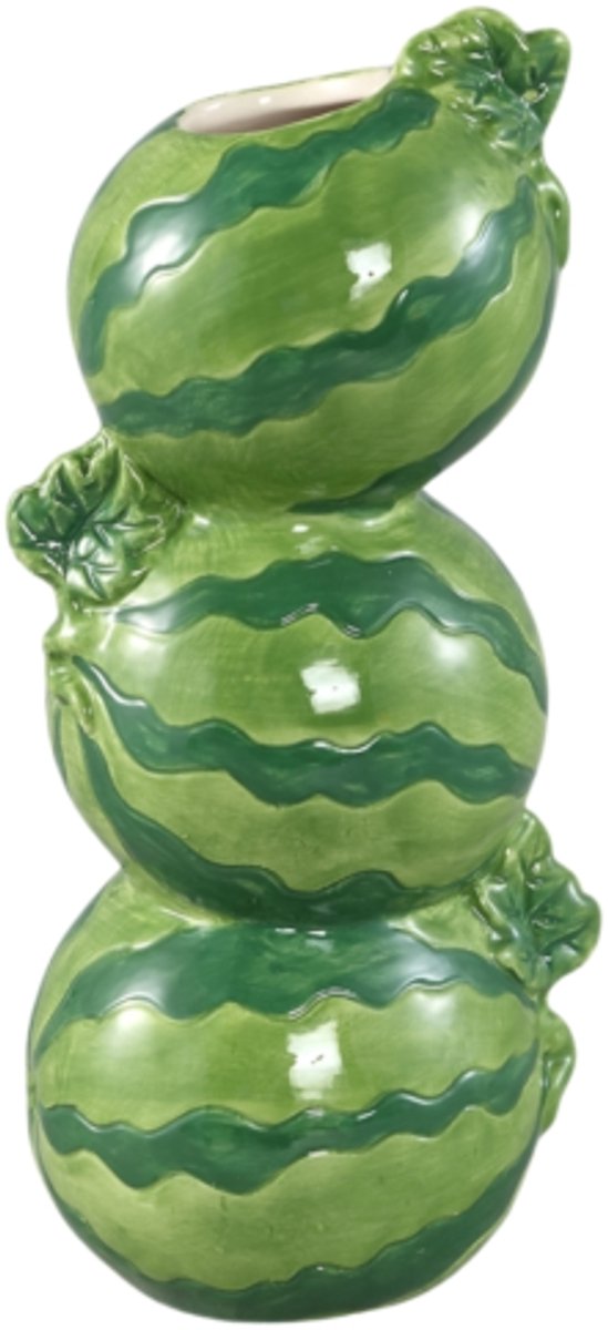 PTMD vaas Fruity watermeloen groen 23 cm