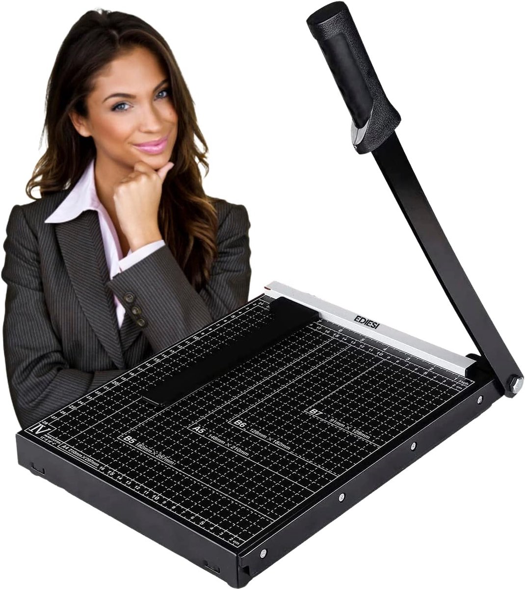 SnelShoppen - Professionele Paper Cutter A4 en A3 - Handmatige Snijmachine met Maximale Precisie - Ideaal voor Lamineren, Verkrijgbaar in 4 Kleuren (Z