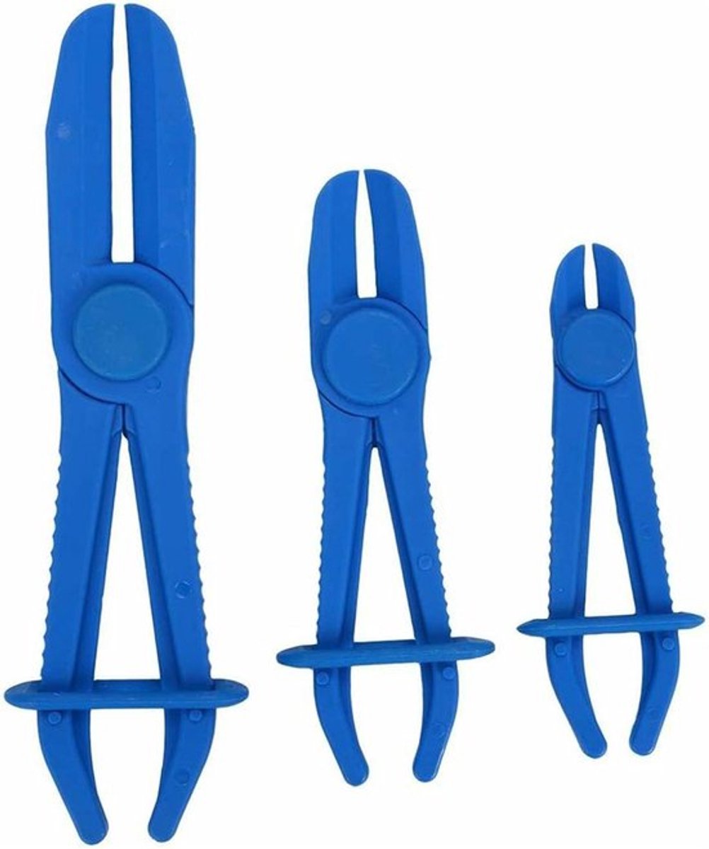 Slangklemmen set voor remslangen en brandstofslangen - tangset voor flexibele slangen - 3 stuks