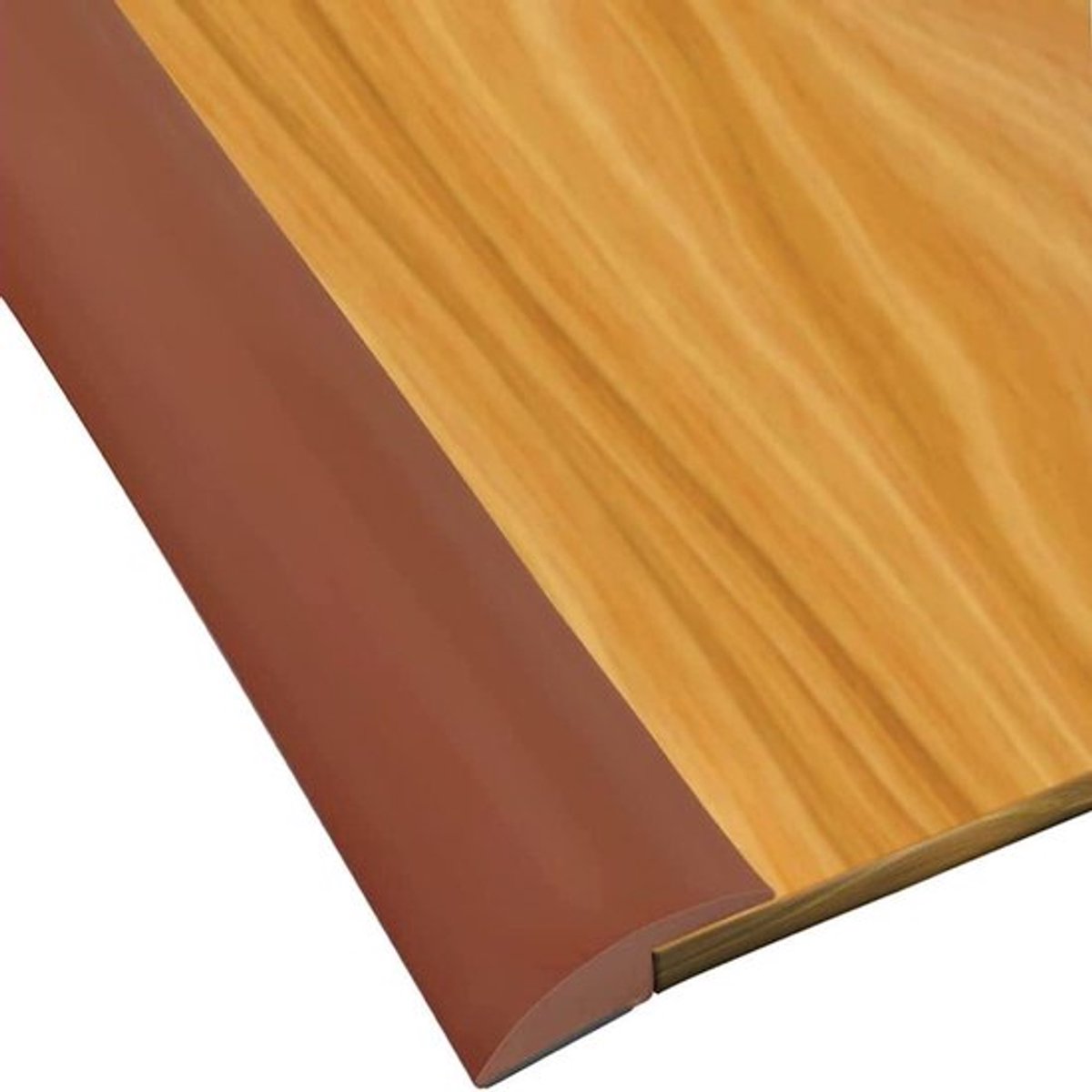 Bruin PVC laminaat vloer drempel strip voor deur met zelfklevende achterkant