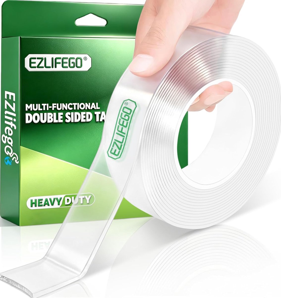 SnelShoppen - Dubbelzijdige Nano Tape 5 m - Sterke Transparante Gel Plakband - Multifunctionele Wand Plakband - Verwijderbaar, Wasbaar, Geschikt voor