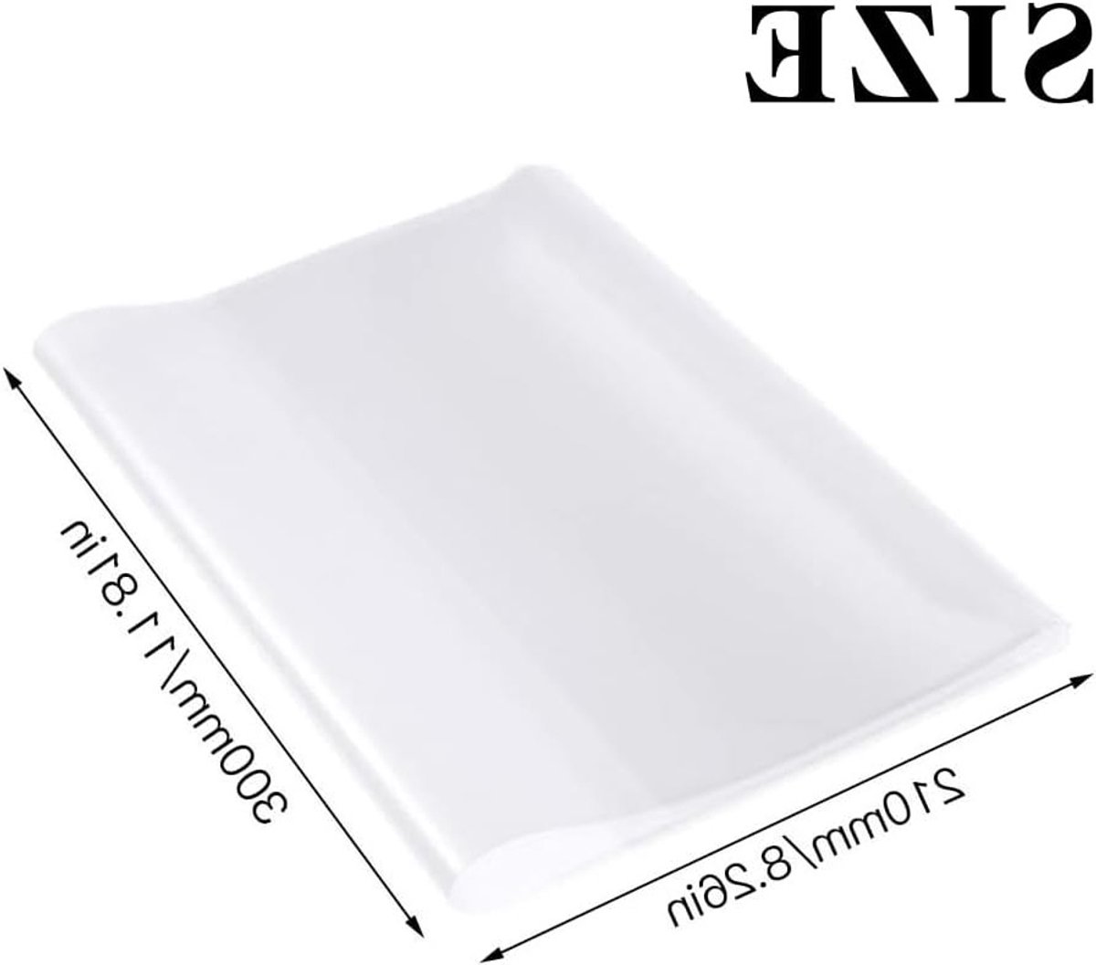 Set van 20 Herbruikbare A4 Transparante Boekomslagen - Dikke Plastic Beschermhoezen voor Schoolboeken, Notitieboeken en Documenten, Waterdicht en Duurzaam — cadeau in Cadeau-ideeën - foto 5