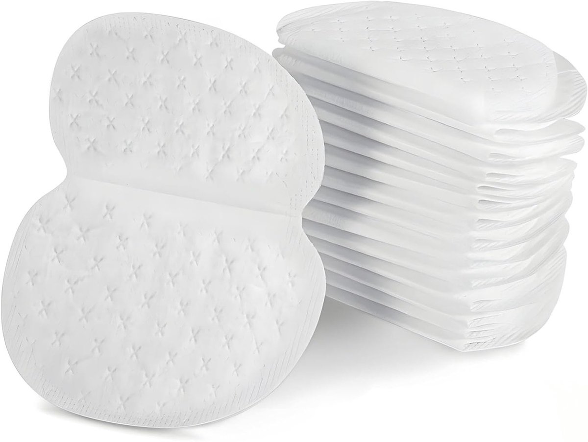 Zelfklevende okselpads voor dames en heren, 80 stuks, anti-zweet, geurblokker en onzichtbaar voor blouses