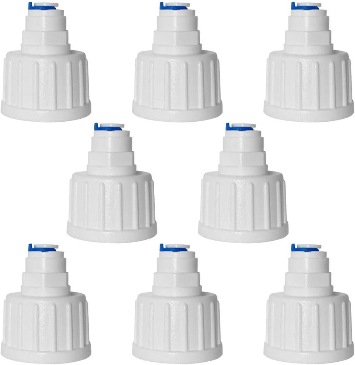 8pcs I-Shape Quick-Fitting, 3/4 Inch Female to 1/4 Inch Push-Fit Quick Connector for Water Filter Hose, Reverse - ShopVlot