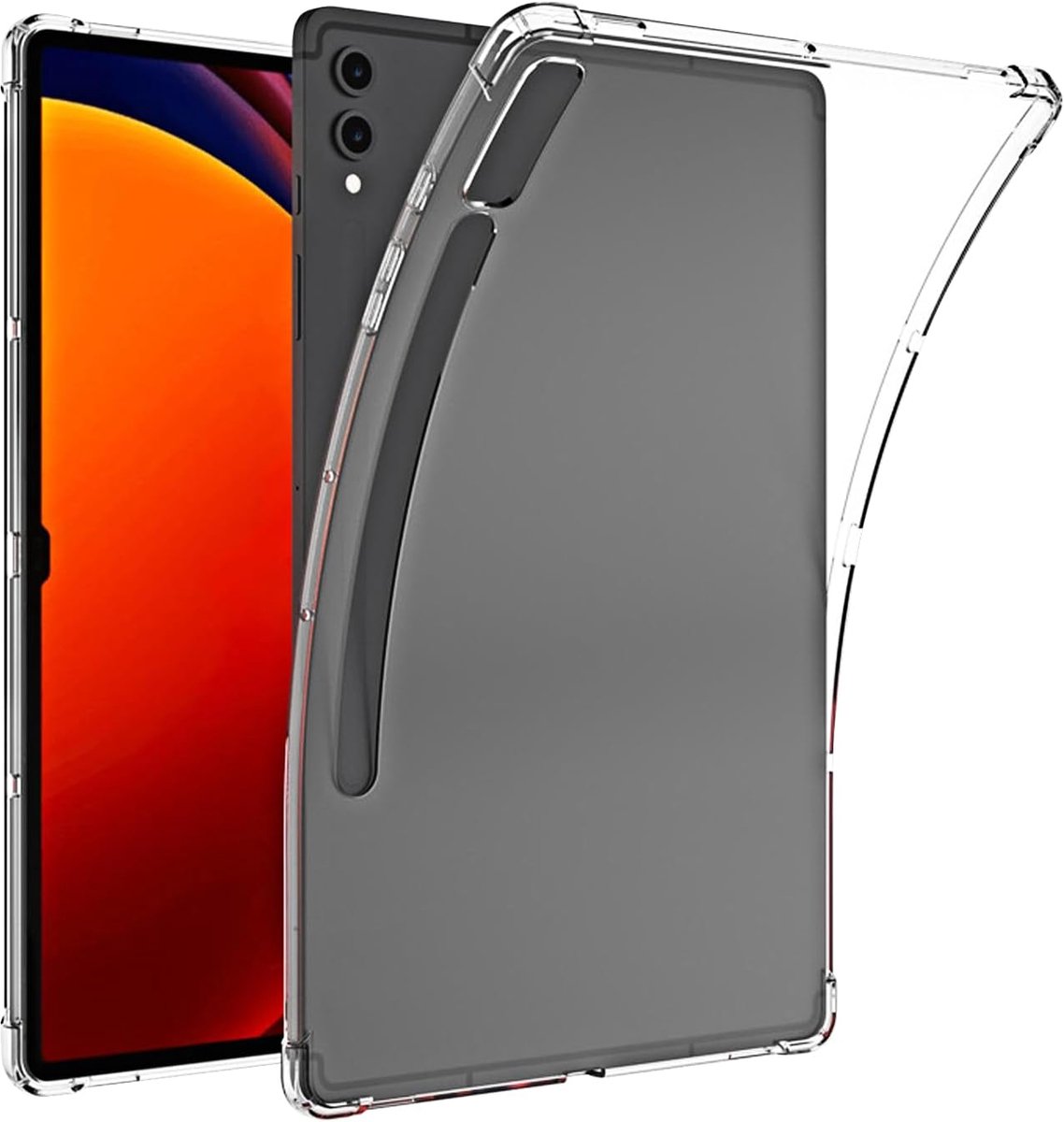 1 stuks tablethoes, compatibel met Samsung Galaxy Tab S9 11 inch, transparante TPU beschermhoes, slank design met - ShopVlot