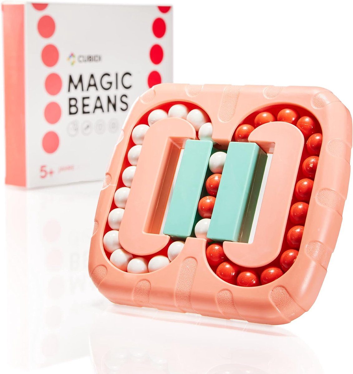 CUBIDI® Original Magic Bean - Pink, Single - exciting puzzle game for children and adults, boys and girls from 6 years - ShopVlot