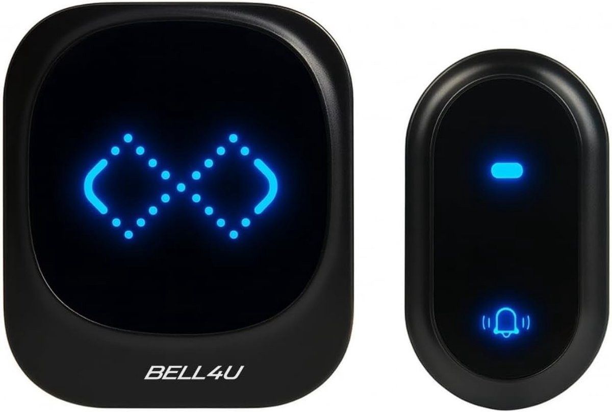Draadloze Deurbelset - Wit - Met Plug-in Ontvanger - Waterdicht en Batterijloos - Voor Thuis en Tuin