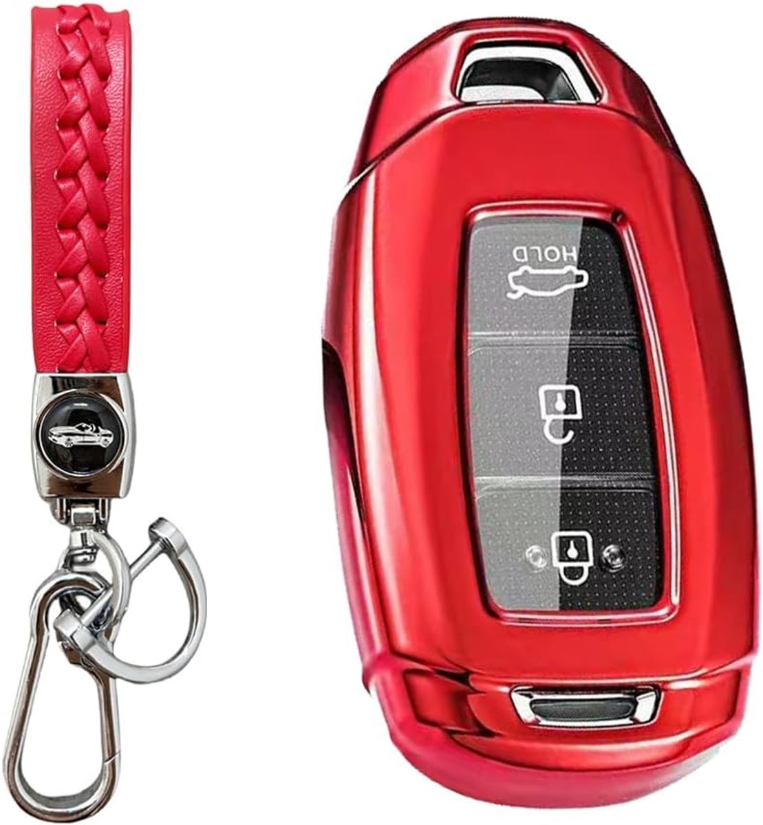 【5 Colors】 Compatible with Hyundai Kona - Hybrid - Elektro EV 2017-2022 2023 car key case with keychain accessories - ShopVlot
