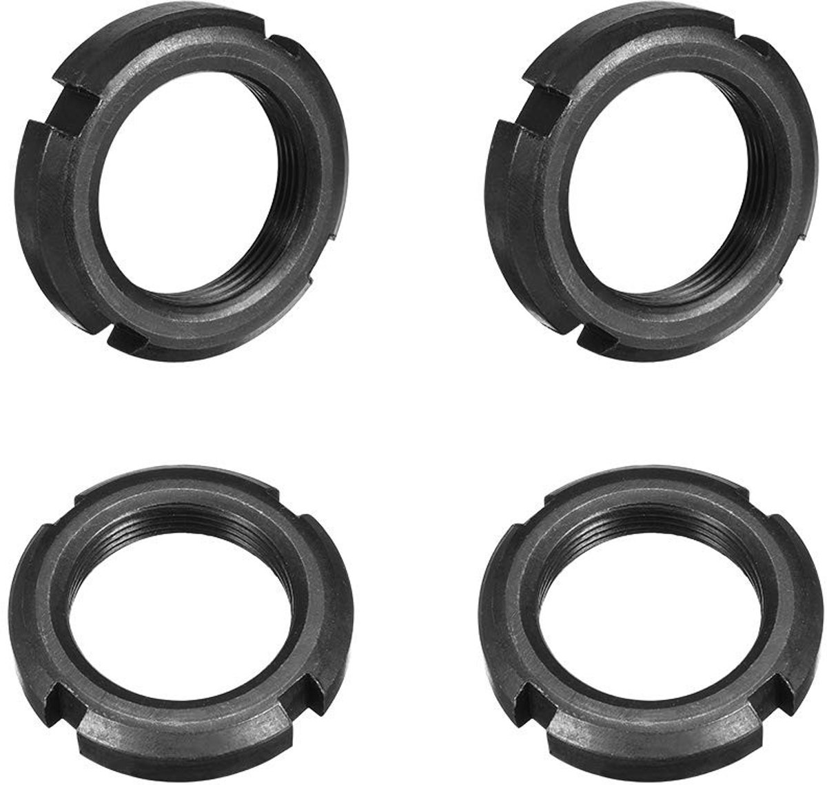 Solidchoice - Set van 4 Ronde Moeren M30x1.5mm - 12Mx1.25mm Bevestigingsmoeren