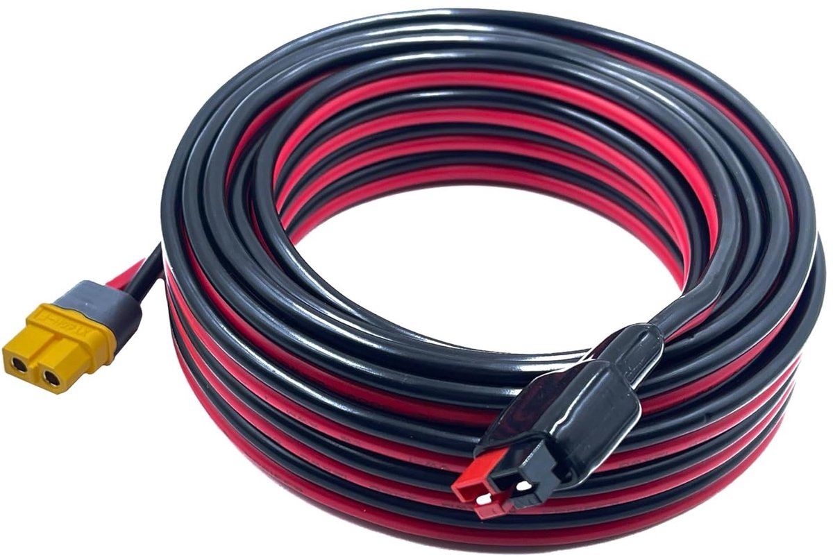 Anderson to XT60 Extension Cable 12AWG 45A Solar Extension Cable XT60 Cable for Power Station Solar Generator (12AWG - ShopVlot