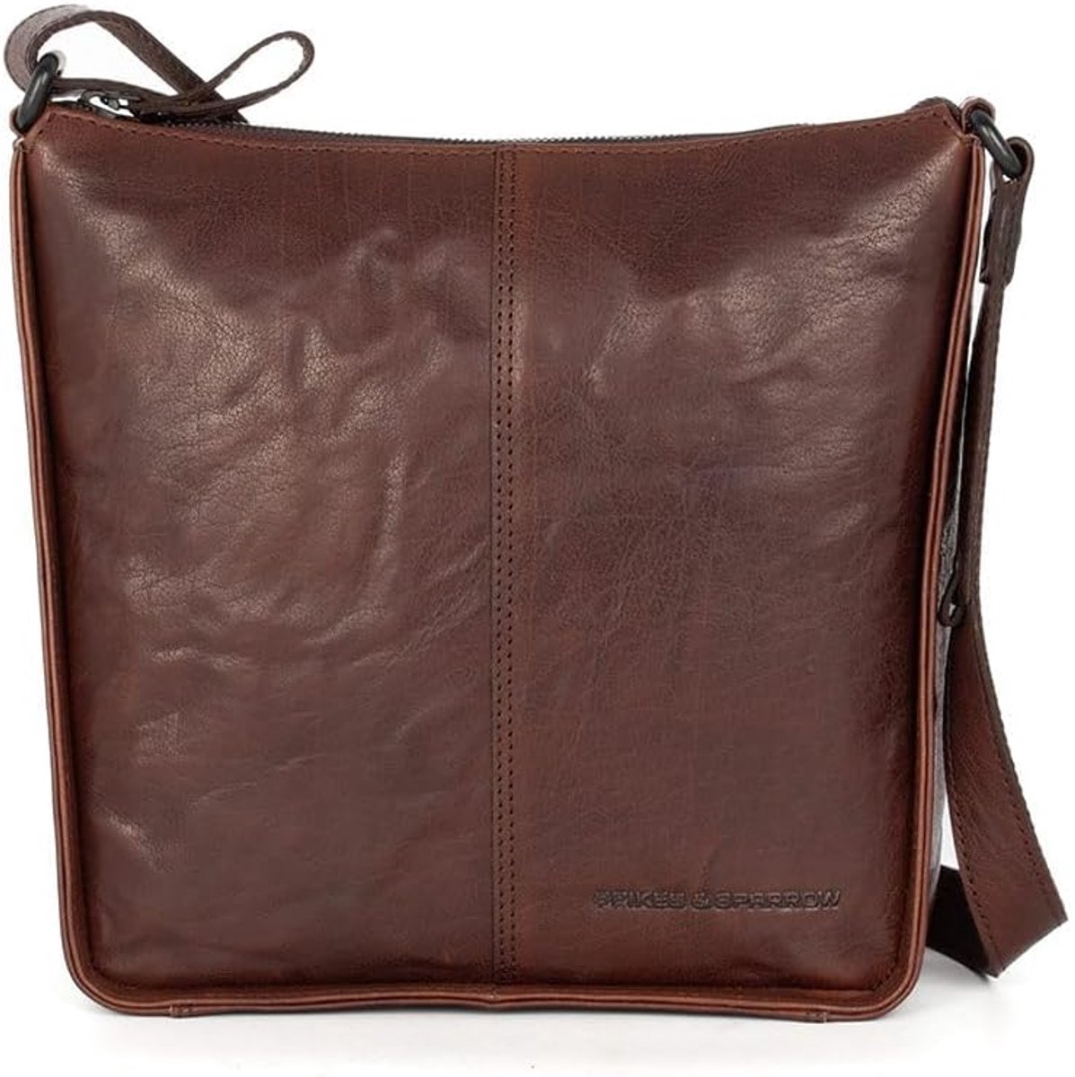 Leren Crossbodytas - Titia - Donkerbruin - ShopVlot