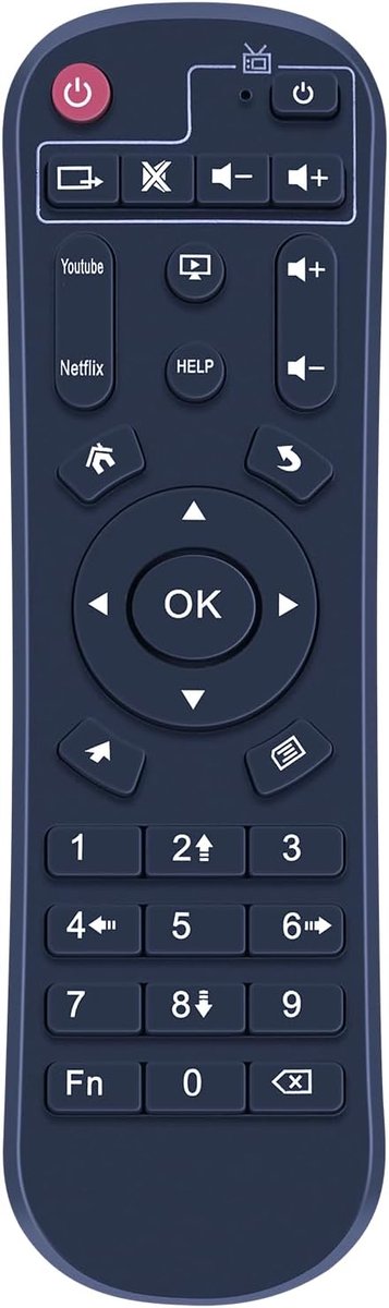 Afstandsbediening compatibel met X88 PRO20 8 Android 11.0 TV-box streaming-mediaspeler - ShopVlot