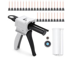 ELNLE 2K Glue Gun 10:1 Dosing Gun 50ml AB Epoxy Glue Gun Handle Mixing Glue, Pressure Gun Kartuses Gun Glue Gun for - ShopVlot