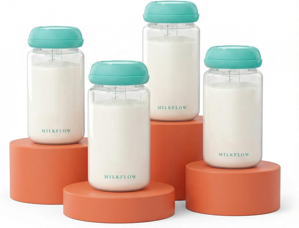 300ml Breast Milk Bottles, Compatible with Spectra Breast Pump Devices, BPA Free, Leakproof Design, Double Use as - ShopVlot