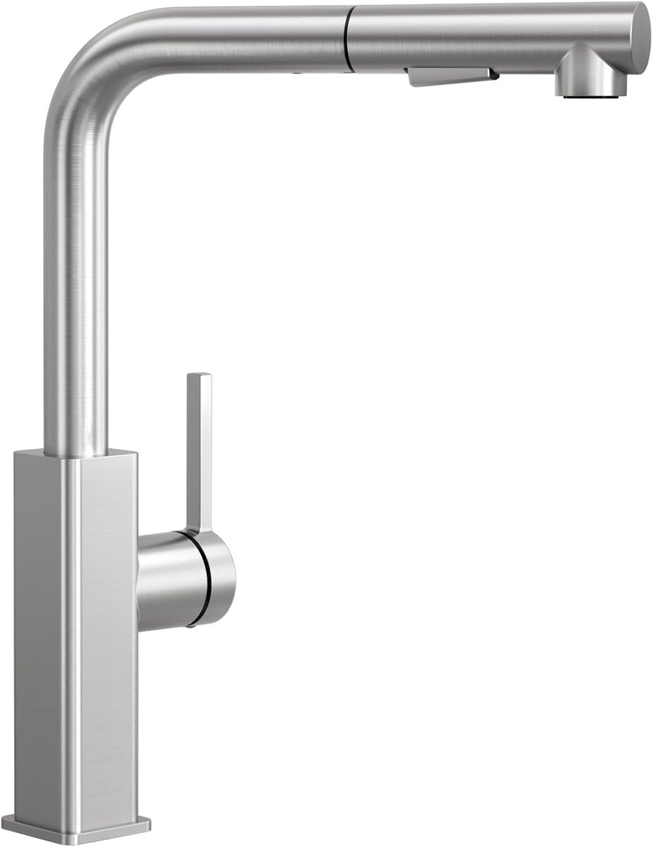 CECIPA Kitchen Tap, Extendable, Sink Fixture with Sprayer, Water Tap Kitchen, Extendable, 2 Water Jet Types, Mixer Tap - ShopVlot
