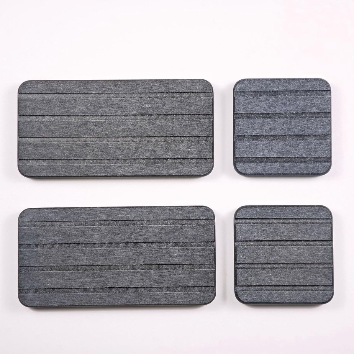 4 stuks absorberend stenen dienblad voor spoelbakken, waterabsorberende diatomietonderzetters, onderzetters van - ShopVlot