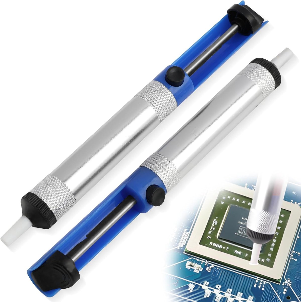Pack of 2 Tin Exhaust Pump, Essential Welder Accessories, Professional Pond Squeegee for Laboratory, Service Stores - ShopVlot