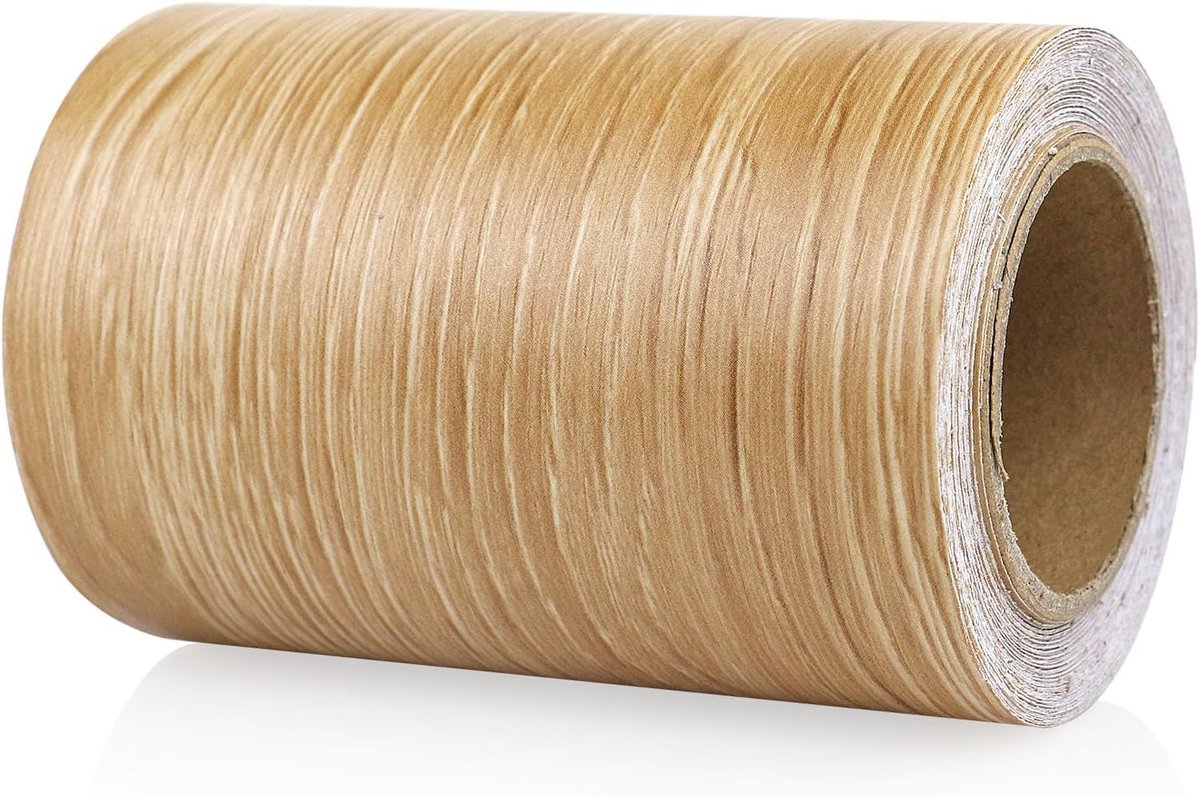 BOMEI PACK 10 cm x 10 m meubelfolie, houtlook, zelfklevend en waterdicht, voor meubels, keuken, werkblad, 1 rol - ShopVlot