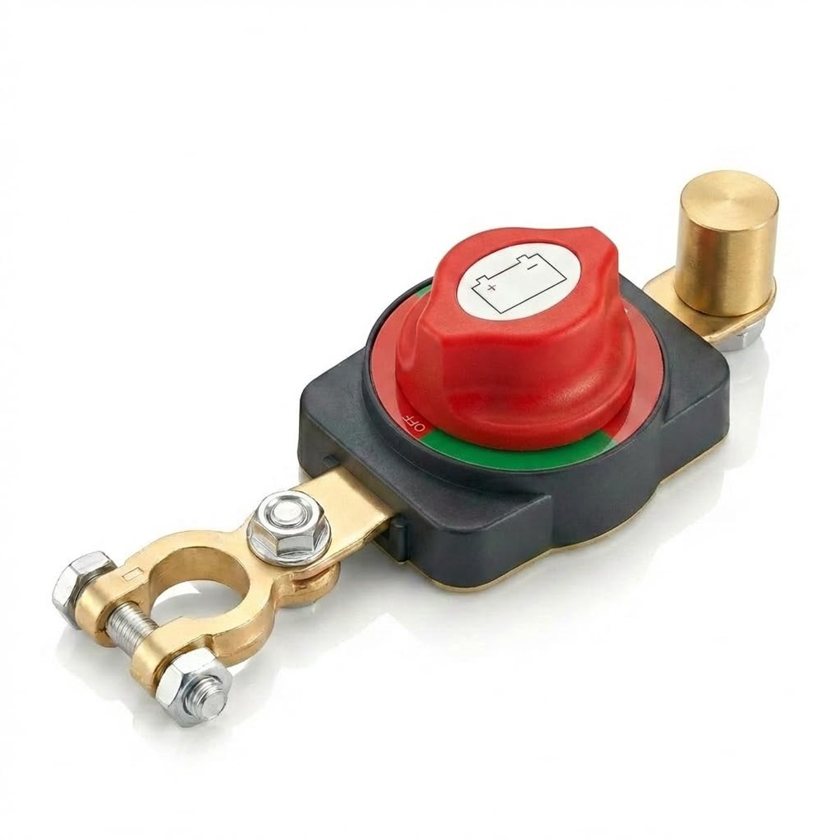 Waterproof, adjustable 180° battery switch for 12V-48V with on/off function for car, motorcycle, boat, caravan, yacht - ShopVlot