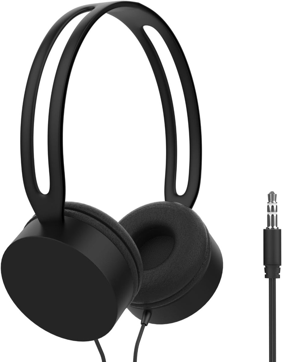 Audio Over-Ear Stereo Headphones with Cable, Powerful Bass Bursts High Fidelity Noise Reduction Music Game Call Plug - ShopVlot