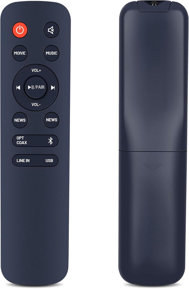 EN205A7H Replacement Remote Control for Hisense HS205 2.0 Channel Soundbar - ShopVlot