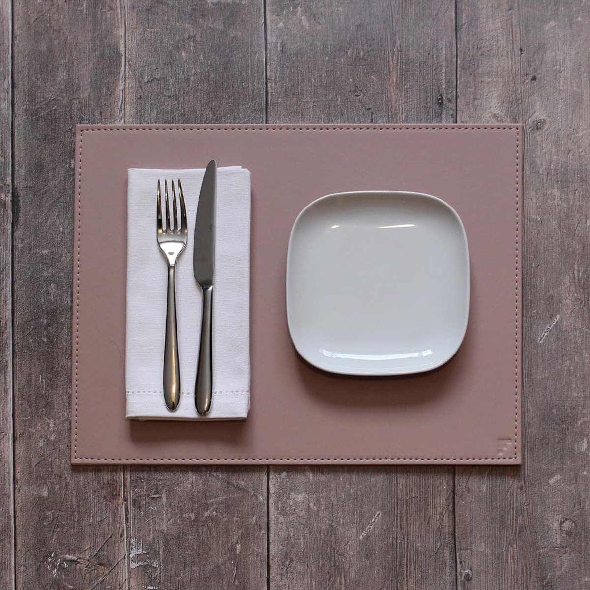 Freeform Two-tone reversible placemat - rectangular - ShopVlot