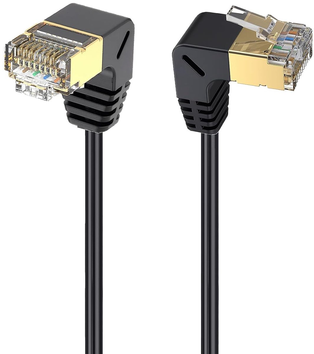0,5 m Cat8 RJ45 Ethernet-kabel, hoge snelheid, 40 Gbit/s, 2000 MHz, afgeschermde STP RJ45-netwerkkabel voor router - ShopVlot
