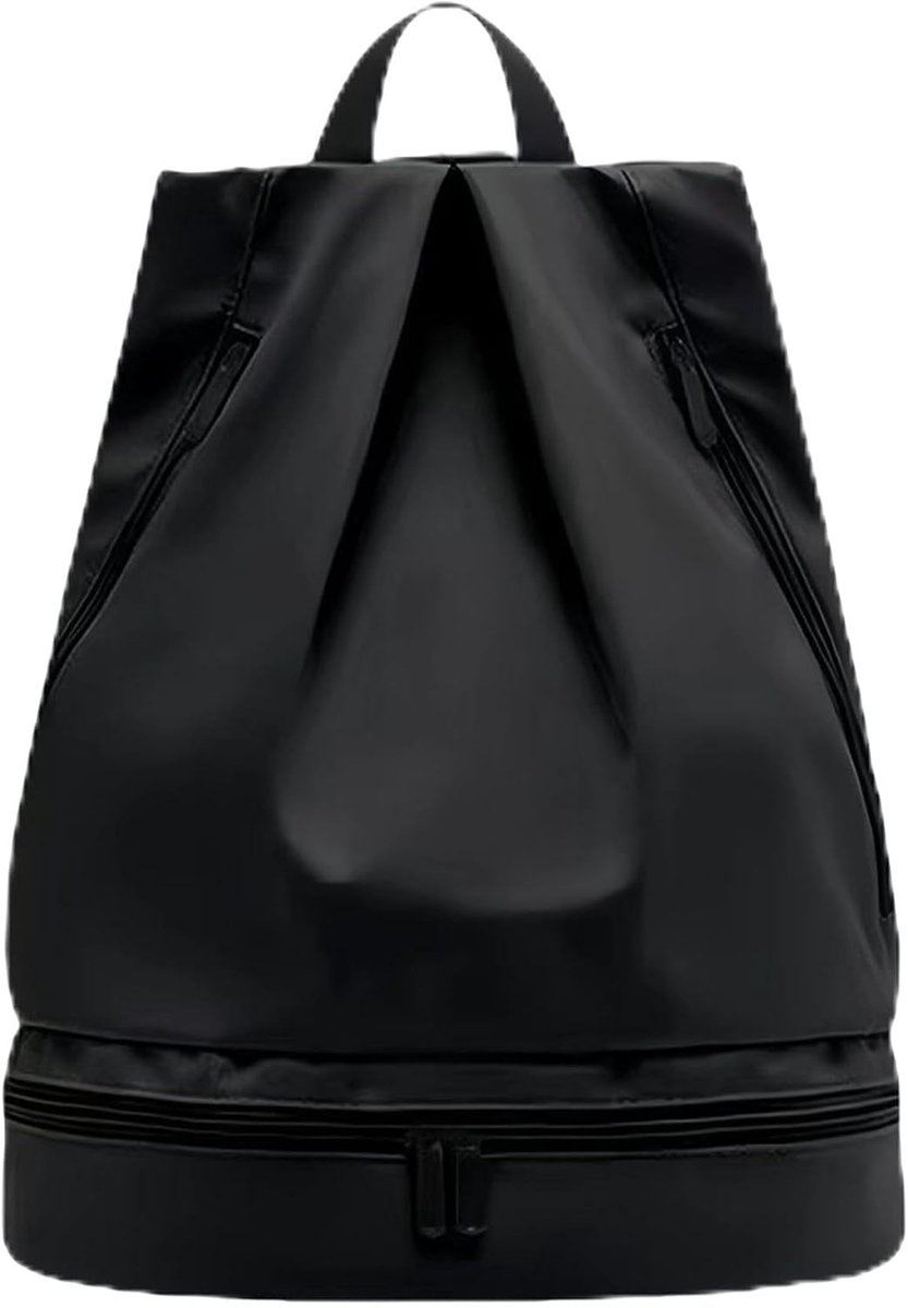 Zwemrugzak voor sport, zwemmen, 1 stuk, zwart, waterdicht vak voor natte kleding, voor dames, speciale uitrusting en - ShopVlot