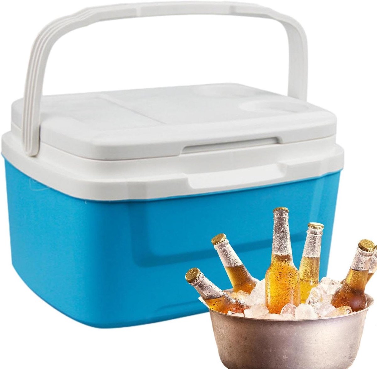 Geïsoleerde Koelbox - Koeltas Outdoor - Buitenactiviteiten - Lekvrije Constructie - 8 Liter - Blauw