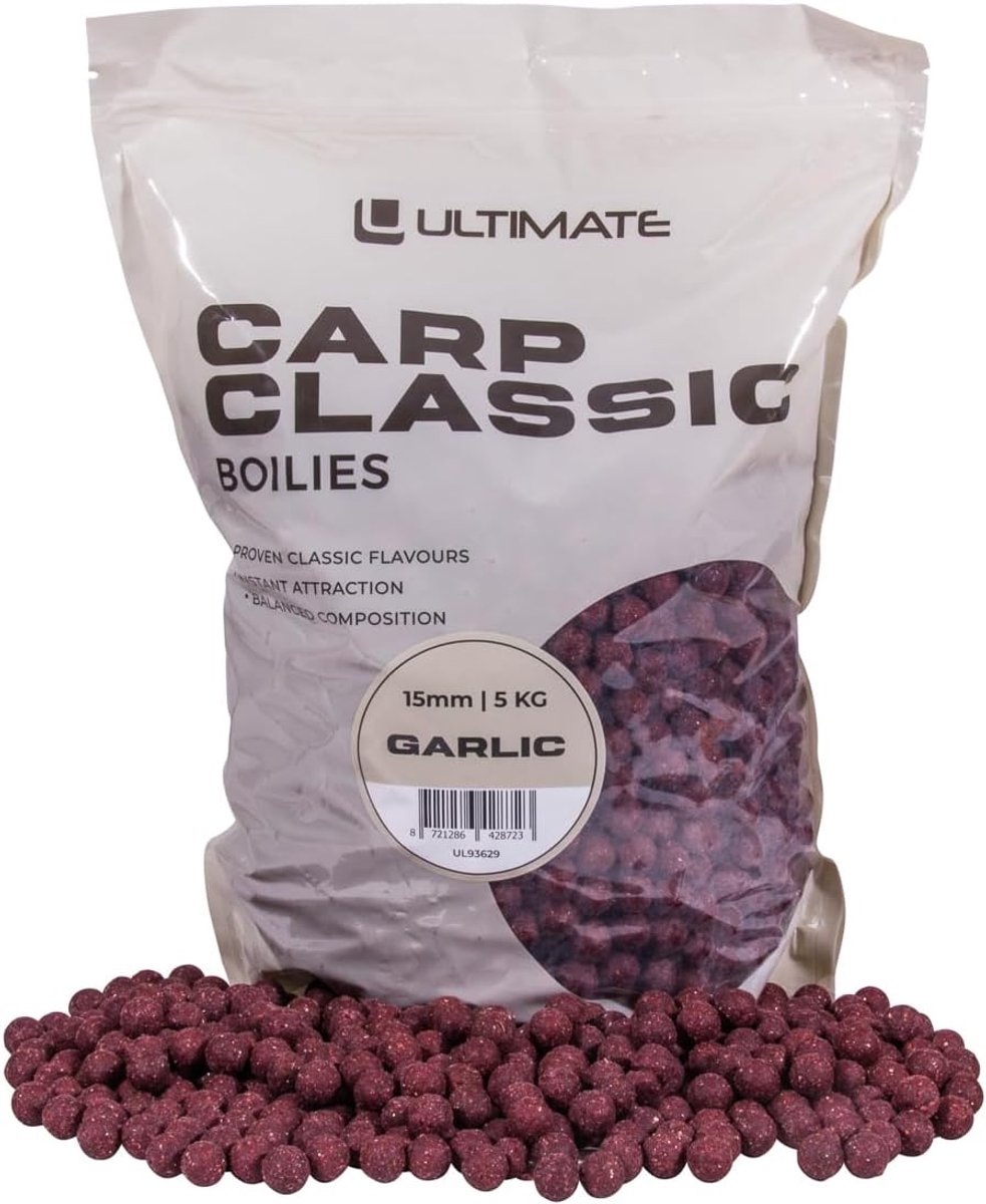 Ultimate Carp Classic Boilies 15mm 5kg - Garlic - Boilies - ShopVlot