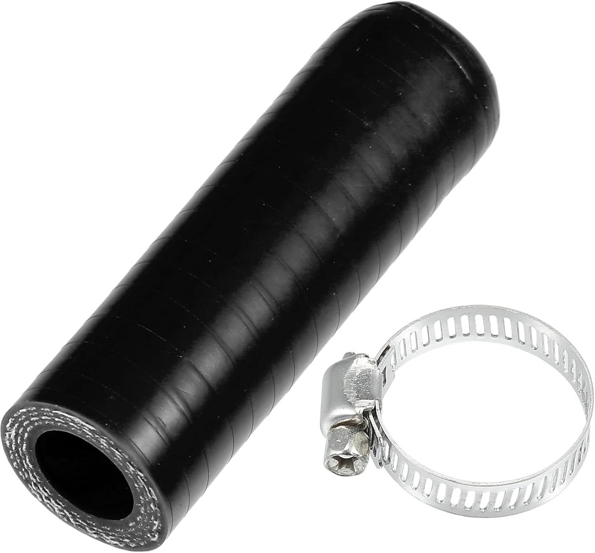 1 Set 16mm 0.63 Inch ID Silicone Hose Cover Suction Vacuum Hose End Stop with Clamp Car for Coolant Heating Bypass - ShopVlot