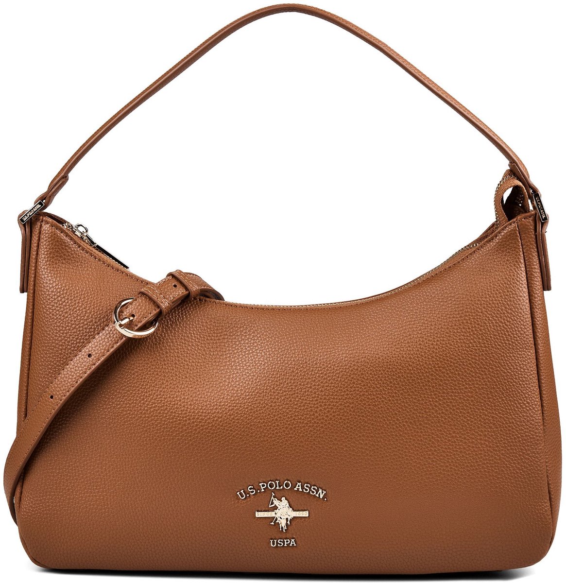 U.S. POLO ASSN. schoudertas Stanford Hobo Bag Tan bruine