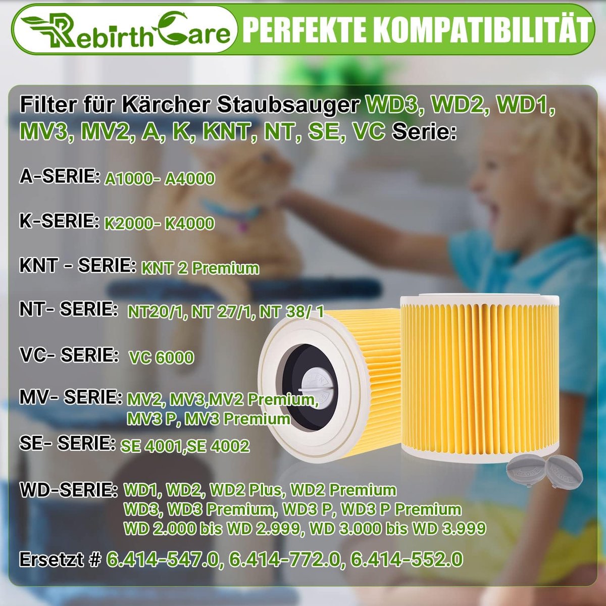 Stofzakken voor Kärcher WD3 - Pack van 10 - Inclusief filter - Ideaal voor nat- en droogzuigen - ShopVlot