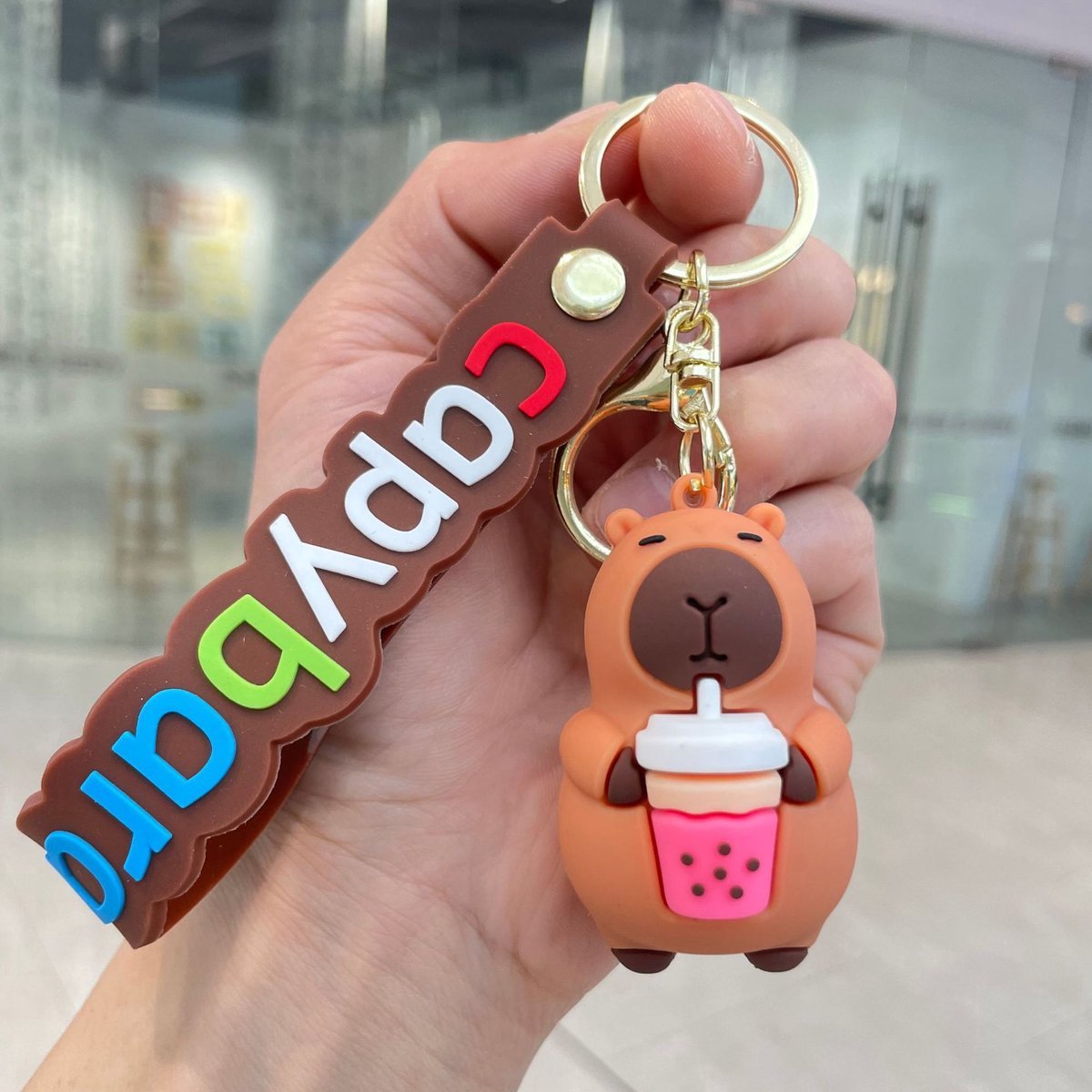 Casalora Capibara Sleutelhanger - Leuke Capybara Sleutelhanger - Draagbare Capibara-zak-charmje