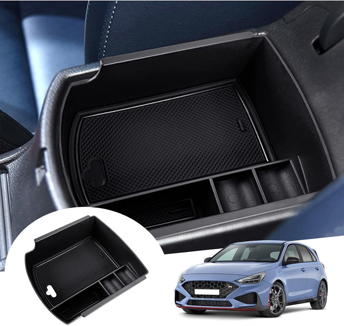 Center Console Opbergdoos - ABS kunststof - Geschikt voor Hyundai i30/i30 N/N Line - Handige organizer - ShopVlot