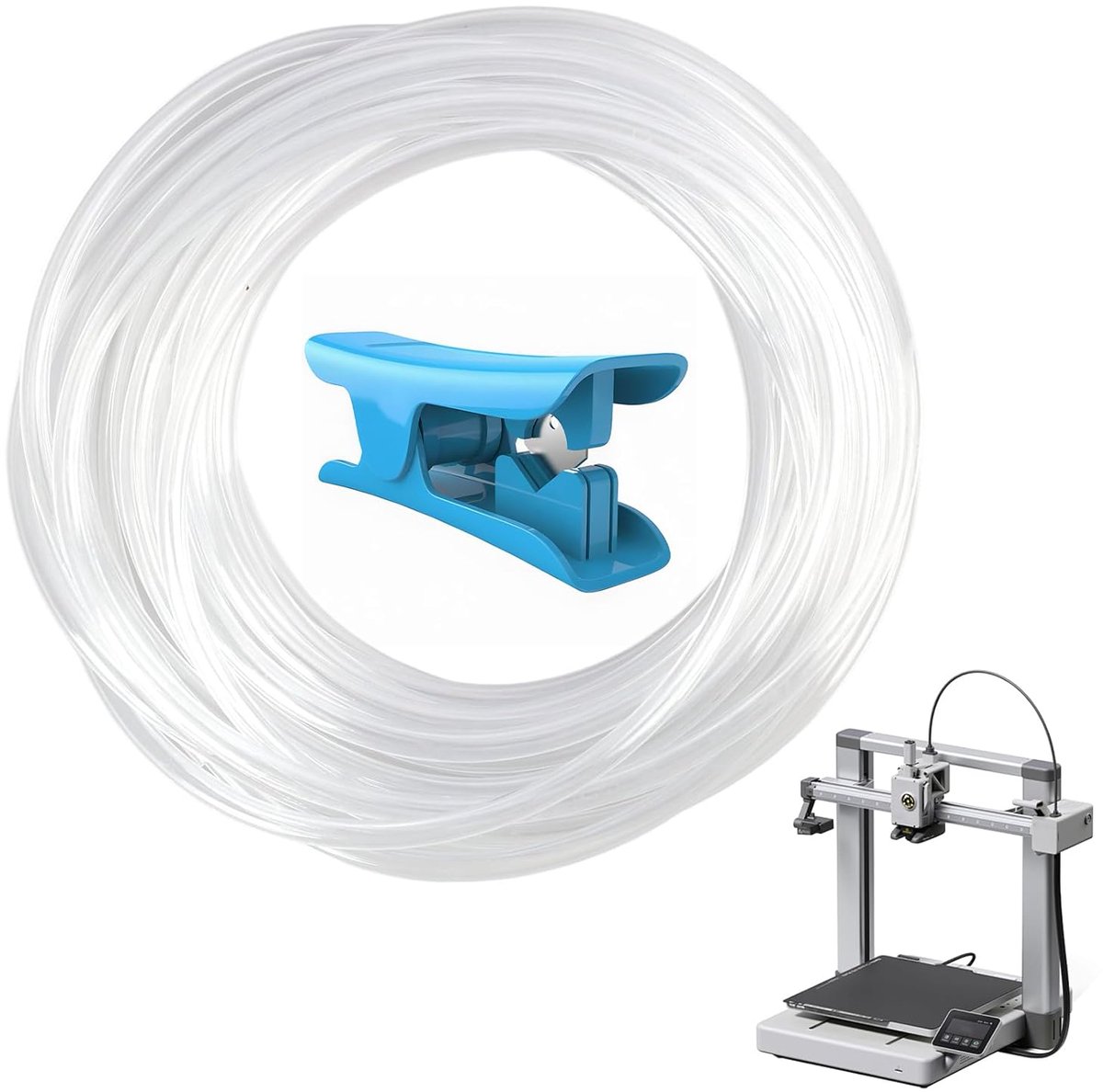 Teflon slang 5m 0.3cm ID - Voor directe aandrijving - Verbeterde filamentsupply - Geschikt voor 3D printers - ShopVlot