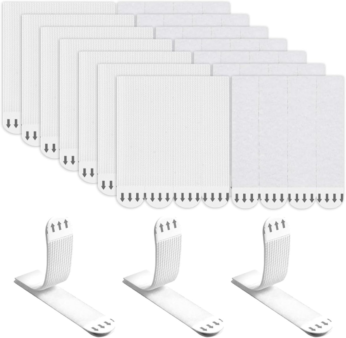 Fotohangers zonder boren - 56 stuks - zelfklevende ophangstrips - sterke hechting en vochtbestendig - ShopVlot