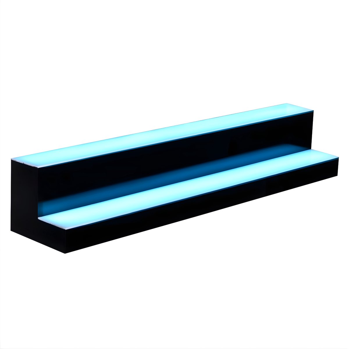 LED Drankfles Displayplank 60 cm 2-Laags - Met Afstandsbediening & 20 Kleuren - Voor Bar & Restaurant