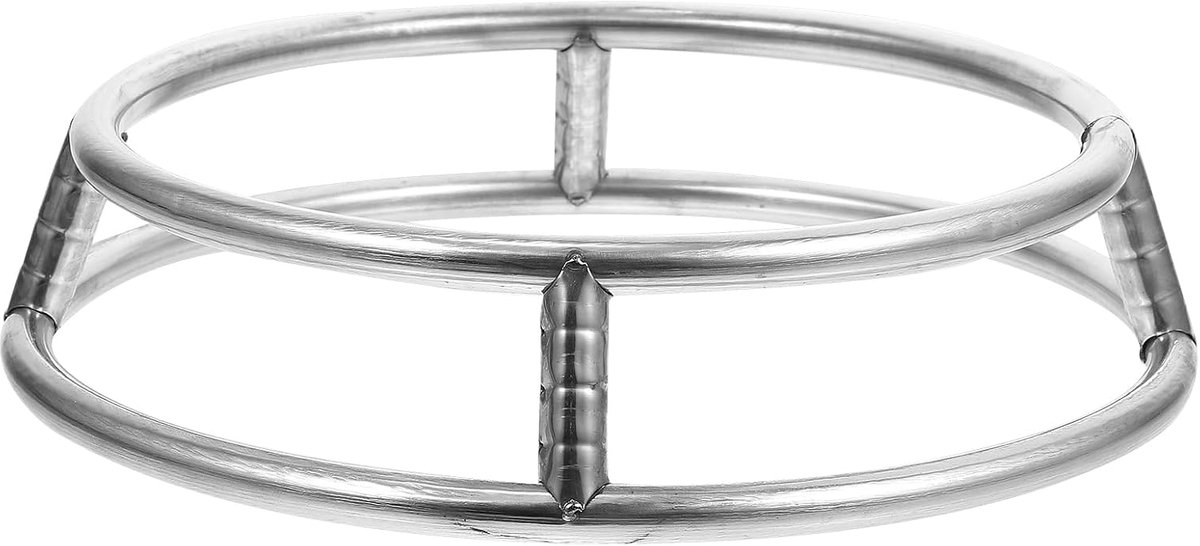 Wok ring 26cm - RVS dubbele laag - Hittebestendig - Ondersteunt potten en pannen - ShopVlot