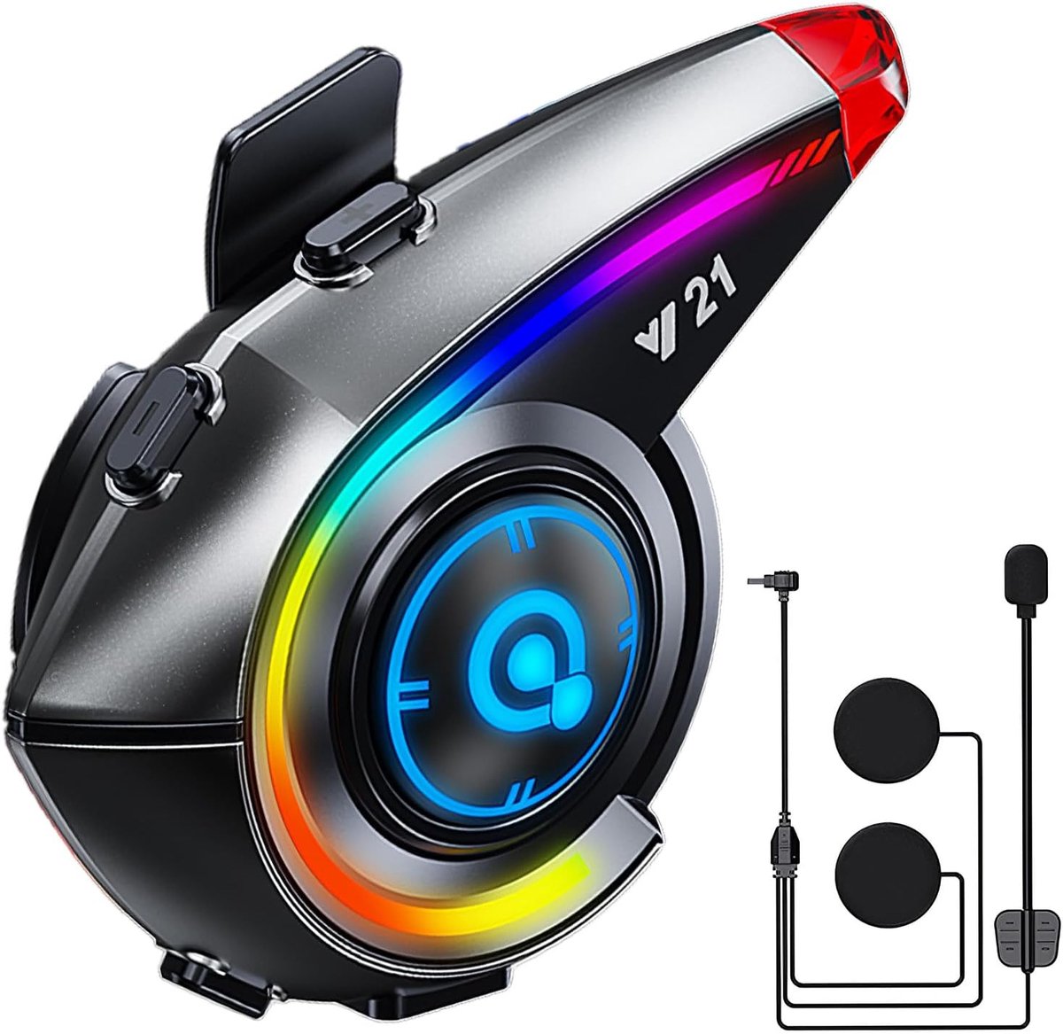 Bluetooth headset voor motor - BT 5.4 technologie - dubbele ruisonderdrukking - ideaal voor muziek en gesprekken - ShopVlot