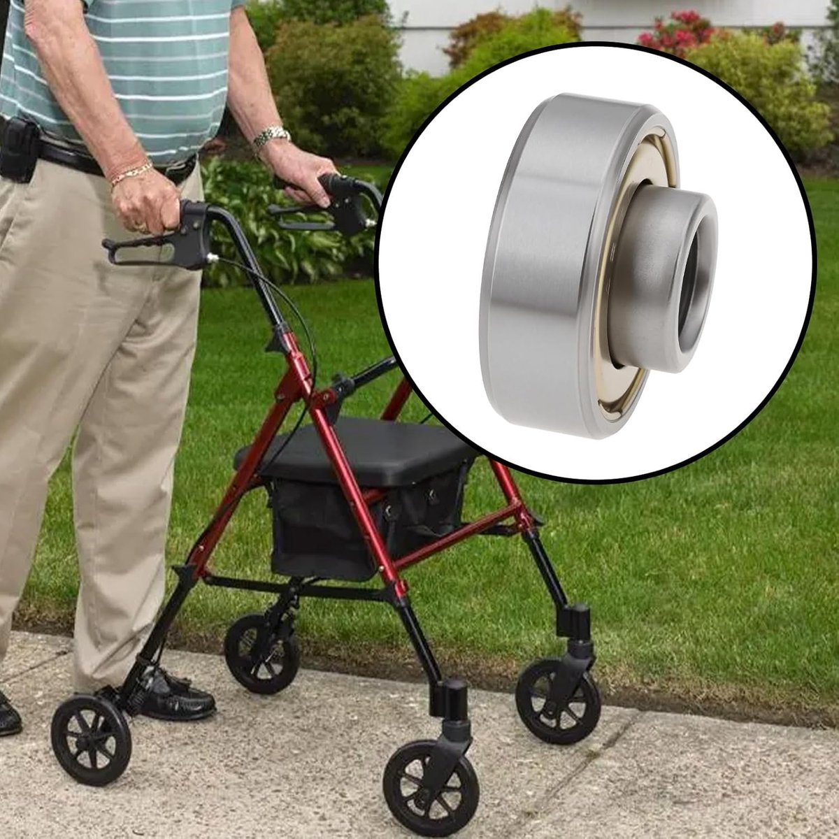 Rolstoelaccessoires 8st - 22x8x7mm - staal met precisie kogels - verbeterde stabiliteit - ShopVlot