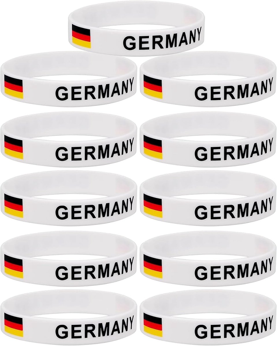 Polsbandjes 11 stuks - Duitsland - Unisex - Fanaccessoires voor supporters - ShopVlot
