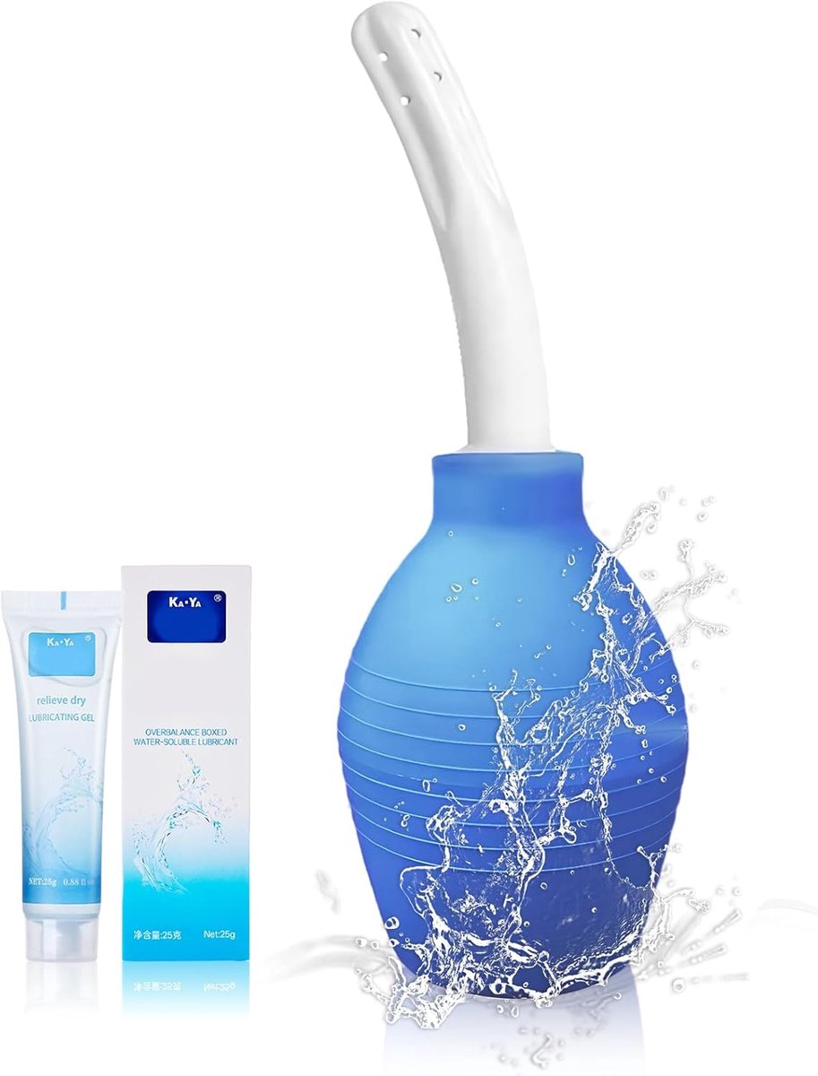 Anal douche 310 ml - zachte siliconen mondstuk - intieme hygiëne - grondige reiniging - ShopVlot