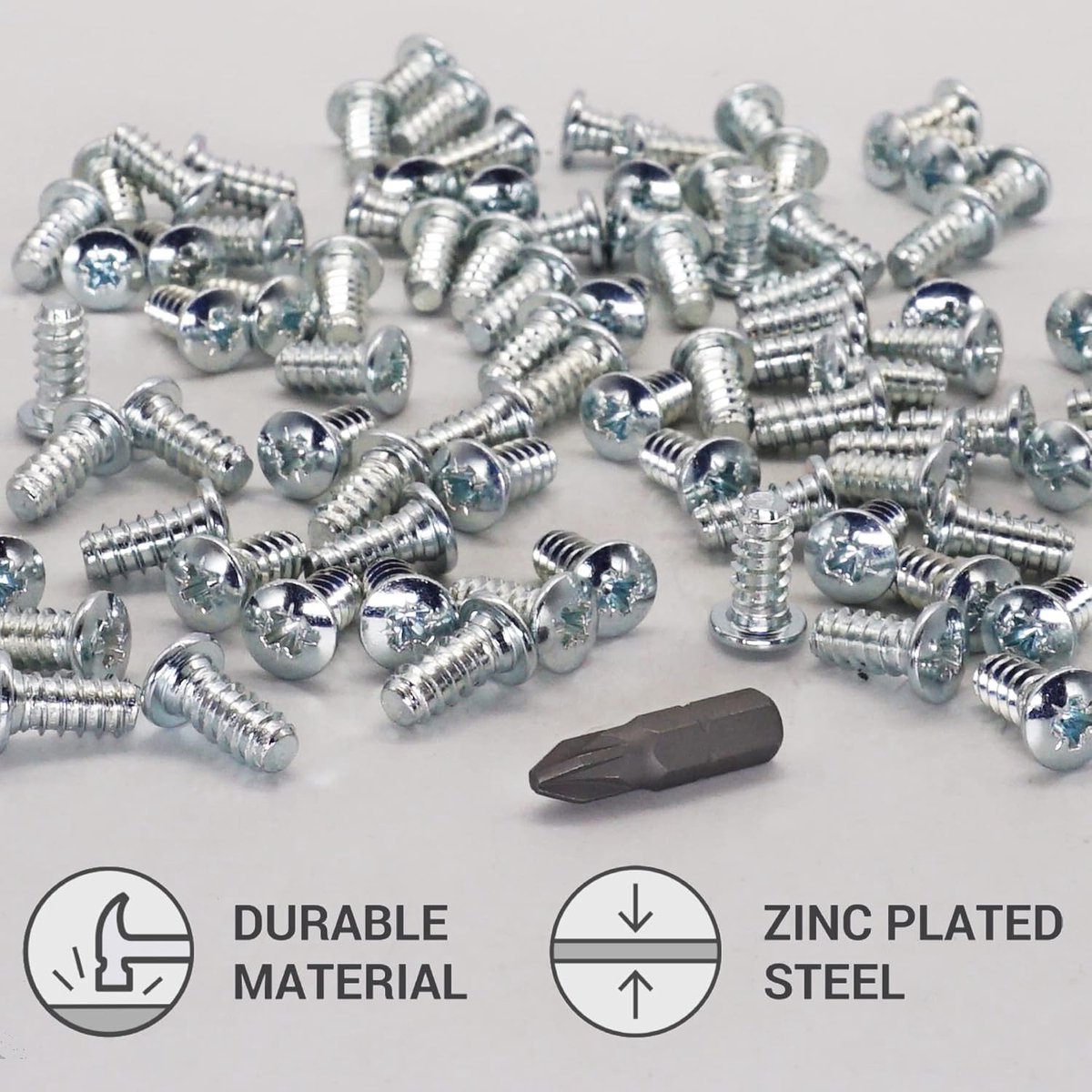 Schroeven 0,6 x 13 mm - Gegalvaniseerd staal - Pan hoofd - Voor stevige meubelverbindingen - ShopVlot