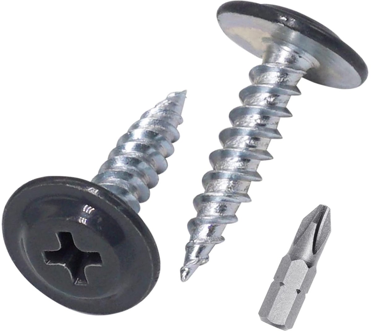 Houtschroeven 4.2 x 19 mm - Anthracietgrijs - Volledige schroefdraad - Geschikt voor diverse houtsoorten - ShopVlot