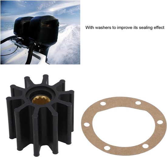 Waterpompwaaier 10 Bladen 12 Tanden - Rubber Metaal - Voor Bootmotor Rebuild - Efficiënte watercirculatie - ShopVlot — afbeelding 2